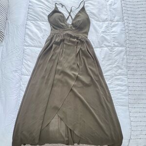 Miss Avenue Olive Green Dress